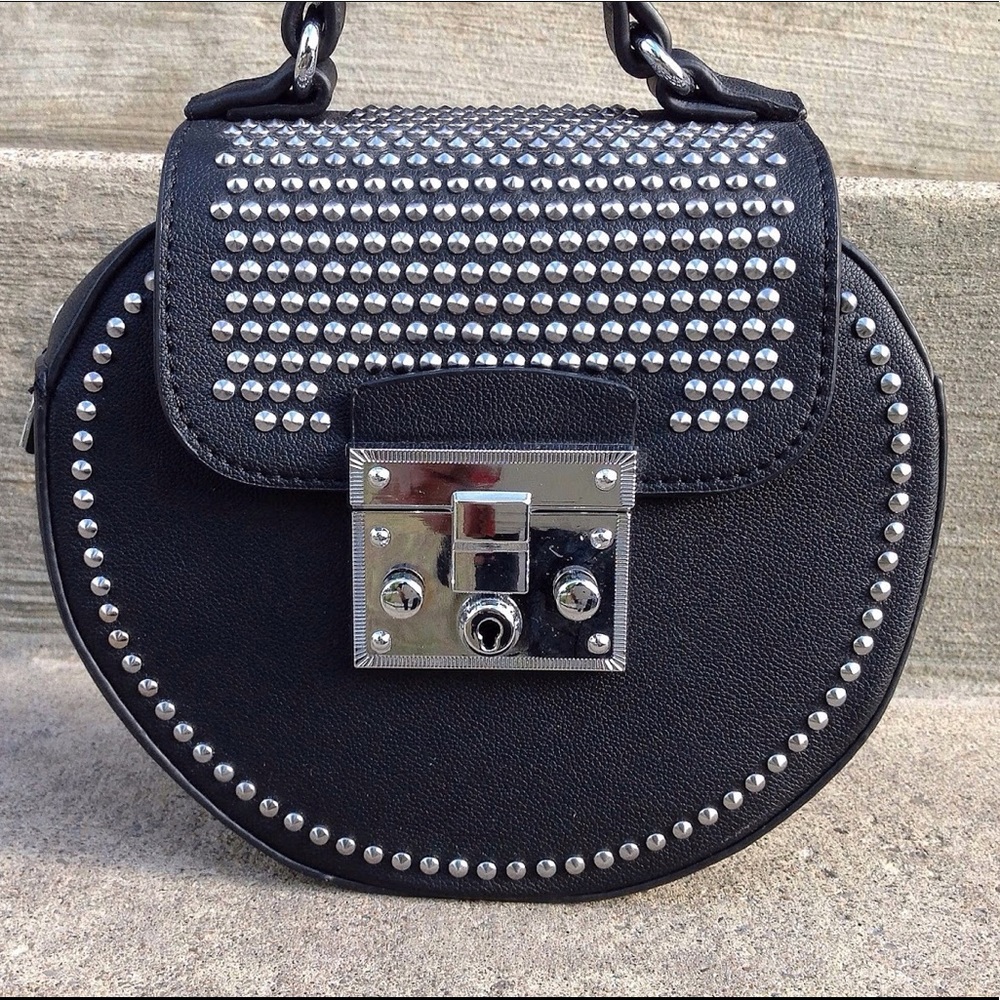 Black Studded Handbag